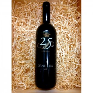 Red Wine Tenuta dell'Ornellaia 25th anniversary bottle Tuscany Italy