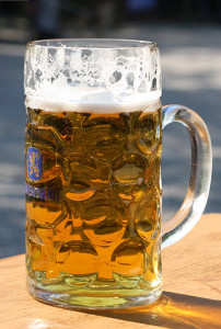 Jugg with Beer Loewenbraeu one liter