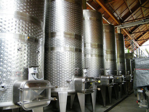 wine production stainless steel tanks