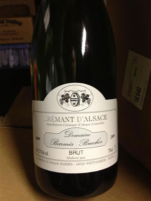 Crémant d’Alsace Brut Nature domain barmès-buecher biodynamic wine