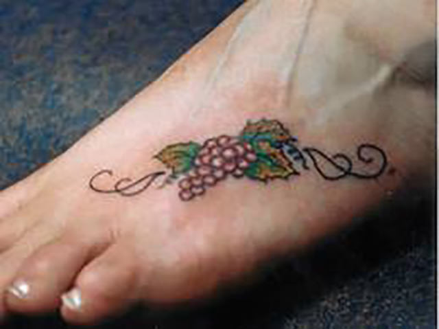 grapes tattoo