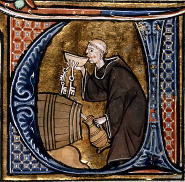 drinking monk
